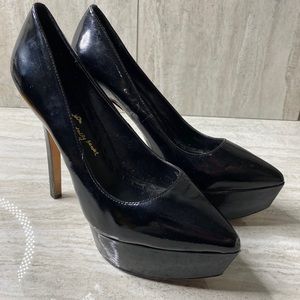 Alice + Olivia Black Patent Leather Heels EU 39.5